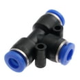 thumbnail image 1 of 1 UNID PLÁSTICO T-JUNCIÓN Accesorios neumáticos AIR AIR 3 VÍAS Conector de ajuste de la junta rápida Pieza neumática PE4 / 6 / 8/10/12/14 / 16mm Manguera de tubos, 1 of 7