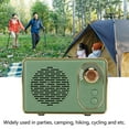 thumbnail image 3 of Retro  5.0 Speaker Vintage Mini  Speaker Memory Card AUX USB Rechargeable MP3 Player for Camping Party Gift, 3 of 7