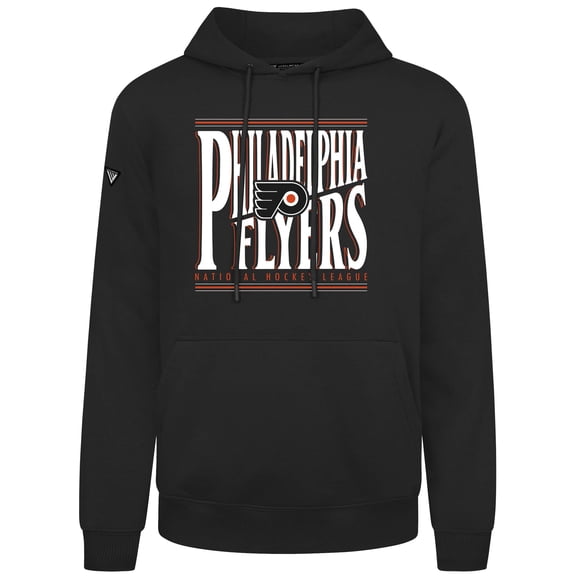 Men's Levelwear Black Philadelphia Flyers Podium Powerhouse Pullover Hoodie