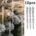 thumbnail image 5 of 12Pcs Simulation Ice Xmas Tree Hanging Ornament Fake Icicle Props X-Mas Decor, 5 of 5