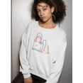 thumbnail image 2 of Colorful Dog Portrait Sweatshirt Women -SPIdeals Designs, Female XX-Large, 2 of 4