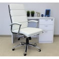 thumbnail image 4 of Pemberly Row Contemporary Executive Chair with Metal Chrome Finish, 4 of 6