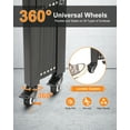thumbnail image 4 of M optimized Foldable Security Gate, Aluminum Expandable Fence Portable Safety Barrier with Casters Retractable Driveway Gates 360°Rolling Barricade Gate Mobile Barricade Safety Barrier, 4 of 7
