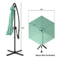 thumbnail image 2 of COSIEST 9ft Offset Patio Umbrella, Cantilever Hanging Outdoor Umbrella for Market, Backyard, Poolside, Garden, 2 of 8