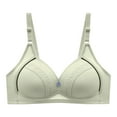 thumbnail image 1 of Womens Sports Bras Deep V Seamless Wireless Plus Size Bra Thin Push Up Minimizer Technology​​ Sport Bra Green 42, 1 of 4