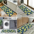 thumbnail image 6 of Yellow Lemon Fruit Slices Blue Pattern Kitchen Rug Mat,Kitchen Runner Rugs Non Skid Washable,Decorative Kitchen Floor Mats for Kitchen,Sink,Laundry,17"x47.2", 6 of 7