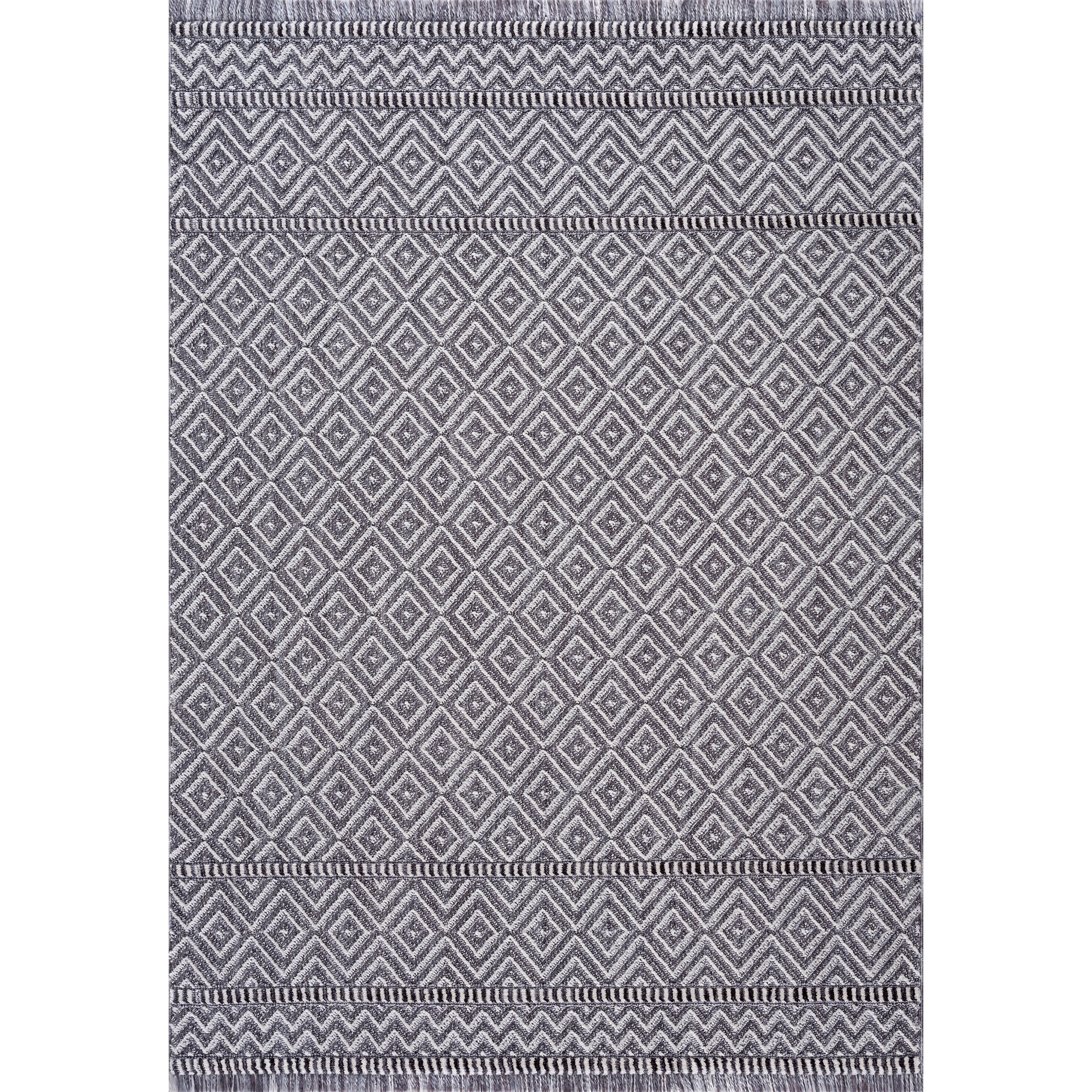United Weavers Keya Yasmin Modern Geometric Accent Rug, Grey, 1'10" x 3'