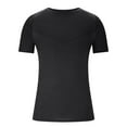thumbnail image 4 of Jjayotai George T Shirt for Men, Men's Solid Color Round Neck Short Sleeve T-shirt, Casual Sports Ice Silk Breathable Shirt, Muscle Shirts for Men, 4 of 6