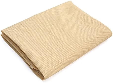 90% Shade Fabric 10x 12ft Sun Shade Cloth with Grommets for Pergola Cover Canopy Wheat, 12 Bungee Balls