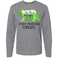 thumbnail image 3 of Inktastic Smoky Mountains, Tennessee- Mountains and Bear Shape Long Sleeve T-Shirt, 3 of 5