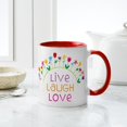 thumbnail image 4 of CafePress - Live Laugh Love Mug - 11 oz Ceramic Mug - Novelty Coffee Tea Cup, 4 of 4