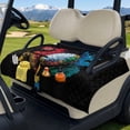 thumbnail image 3 of FUIALDOLG Colorful Splash Golf Golf Cart Seat Cover 2 Person Seat Universal Fit Golf Cart Seat Towel Blanket for Most Type,Non Slip Backing Breathable Seat Protector Cushion for Club Car, 3 of 8