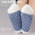 thumbnail image 4 of COOPLUS 6 Pairs Womens Fuzzy Socks with Grips Winter Warm Soft Fluffy Indoor Slipper Socks for Women, 4 of 7