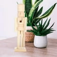 thumbnail image 3 of Shisuyan Blank Unfinished Nutcracker Craft Decorative Graffiti Nutcracker Statue DIY Nutcracker Ornament, 3 of 9
