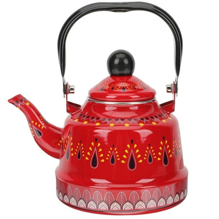 

Thickened Enamel Coffee Maker Hotel Handled Water Kettle Scented Tea Container