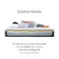 thumbnail image 4 of Voltti Luxe Colchón en Caja Híbrido Nano Memory Foam & Resortes Encapsulados Individual 30 CM + Almohada Microfibra, 4 of 5