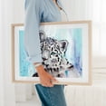thumbnail image 5 of Snow Leopard - Illustration Watercolor Animal Wildlife Tiger Nature Portrait Unframed Wall Art Print 8 x 12 inches, 5 of 7