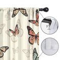 thumbnail image 4 of Blackout Kids Curtains,Beige Butterfly Pattern Childrens Insulated Curtains Set Of 2,Bedroom Essentials,Toddler Room Decor 42"x84", 4 of 5