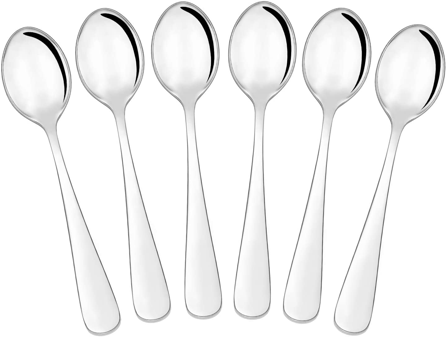 Buyer Star 12-Pieces Silver Stainless Steel Teaspoons 5.5-Inch Mini Coffee Spoons Metal Small Demitasse Espresso Spoons