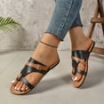 thumbnail image 6 of Bxsruta Adjustable Buckle Strap Herringbone Sandals, Breathable Summer Shoes with Contoured Footbed for Women, 6 of 8
