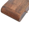 thumbnail image 5 of Artisan Furniture Solid Wood Wall Mounted California Walnut Console Table, Brown, 5 of 8