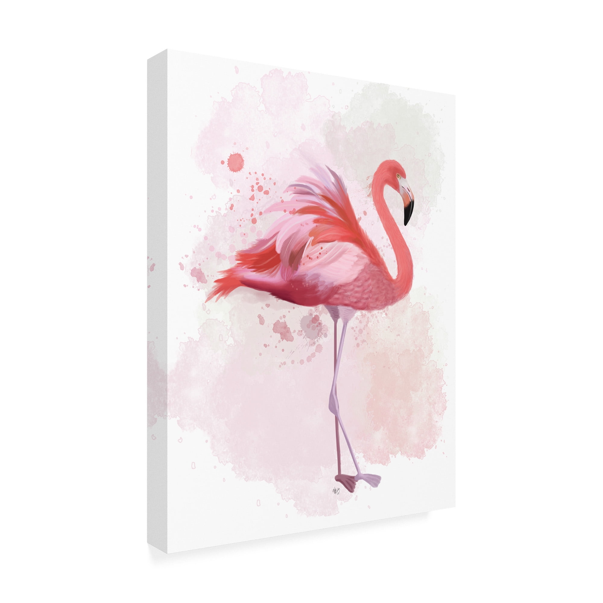 Trademark Fine Art 'Chewing Giraffe Duo' Canvas Art by Fab Funky