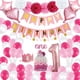 thumbnail image 1 of Kit de globos de cumpleaños, 62 unidades, Mylar Star Heart, 1 of 1