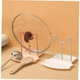thumbnail image 3 of Lid Holder And Spoon Holder, 2 In 1 Prevents Splattering | Easy To Clean White Countertop Shelf Pot Pan Lid Cover Without Perfecting White, 3 of 5