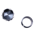 thumbnail image 4 of 5 Pcs Bouchon de Réservoir de Carburant Modifié en Alliage d'Aluminium Soudé sur le Cou et les Pièces Auto 2 Pouces 51mm Argent, 4 of 6