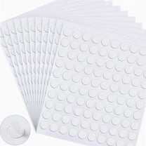 1100 Pieces Double Sided Adhesive Dots Clear Sticky Tack Removable Stickers Acrylic Round Putty No Traces Sticky Putty Waterproof Sticky Dot for Craft DIY Art Office Supplies (10mm, 1100)