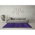 thumbnail image 3 of Ahgly Company Indoor Square Abstract Purple Modern Area Rugs, 6' Square, 3 of 4