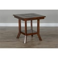 thumbnail image 3 of Pemberly Row 25" Traditional Wood End Table in Dark Chocolate, 3 of 6