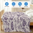 thumbnail image 4 of Purple Spring Floral Cooling Blanket, Lightweight Breathable Summer Throw Blanket with Double Sided Cold Effect, Summer Botanical Farmhouse Picnic Beach Blankets Bed Sheet for Hot Sleepers 30"x40", 4 of 8