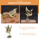 thumbnail image 5 of Estatua de grulla china en miniatura, figura de grulla de latón, decoración del hogar, regalo de inauguración de la casa, 5 of 7