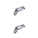 thumbnail image 2 of Billuyoard Llavero colgante de moda antipérdida, adorno para llaves, llavero de regalo, accesorio colgante decorativo de Metal Plata 2piezas, 2 of 6