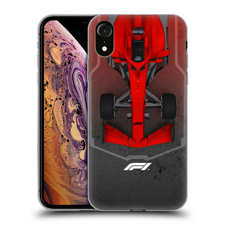Head Case Designs Officially Licensed Formula 1 F1 Cars Top Hot Red Soft  Gel Case Compatible with Apple iPhone XR 