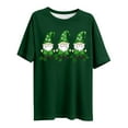 thumbnail image 4 of Elvqul Chandails Stylés pour Femmes Col Rond T-Shirts Graphiques Manches Courtes Saint-Patrick Grande Taille Vert Mignons Hauts pour Femmes, 4 of 4