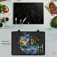 thumbnail image 5 of ZIATUBLE Stove Cover Stove Top Cover for Electric Stove Oil-Proof Universal Induction Cooktop Mat Heat Resistant Glass Ceramic Stovetop Cover, 29 x 21 Inch, Hummingbird Flower, 5 of 7