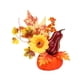 thumbnail image 1 of Adorno de hojas de arce y calabazas de Halloween para mesa de comedor, centro de mesa, decoración creativa de escritorio para cafetería, accesorio de Estilo B, 1 of 8
