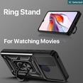 thumbnail image 4 of Funda Redmi 12C Case Carcasa Duro Ventana Deslizante Proteger La Cámara Soporte De Anillo Anti-huella Digital a prueba de choques, 4 of 4