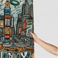 thumbnail image 3 of Orinice New York City Skyline Bathroom Decor Set with Hooks, Colorful Graphic Print Polyester Fabric Shower Curtain, Waterproof and Easy to Install 36x72, 3 of 7