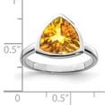 thumbnail image 2 of Sterling Silver Rhodium Citrine Ring, 2 of 2