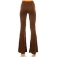 thumbnail image 3 of Women's Plus Size High Waisted Palazzo Pants Soft Stretch Print and Solid Flare Leggings, 3 of 5