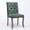 Green, variant on Set of 2 Tufted Chenille Dining Chairs, Farmhouse Upholstered Accent Chairs with Curved Solid Wood Legs & Rivet Trim, for Kitchen Dining Room