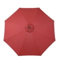 thumbnail image 1 of Aoodor Auvent de Remplacement pour Parasol de Patio de 10 Pi à 8 Baleines, Parasol de Table, Remplacement de Parasol d'Extérieur pour Parasol de Marché, Auvent Rouge Cramoisi Seulement, 1 of 8