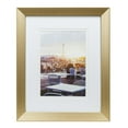 thumbnail image 1 of Hometrends Knurl 5x7in Brushed Brass Photo Frame, Decorative Tabletop and Wall Picture Frame, 1 of 5