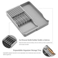 thumbnail image 2 of 2X Knife Holder,in Drawer Knife Block Holder with Expandable Cutlery Tray Kitchen Drawer Organizer Insert-Holds 11 Knive, 2 of 5