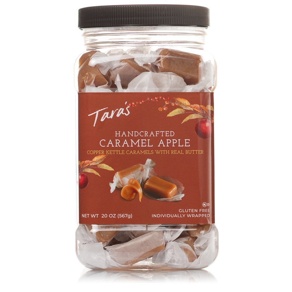 Taras All Natural Handcrafted Gourmet Caramel Apple Flavored Caramels
