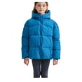 thumbnail image 2 of Otqutp Kids Boys Girls Fashion Thickened Down Cotton Jacket Hooded Bread Clothing Long Sleeve Lightweight Down Coat with Pocket(Blue,3-4 Years), 2 of 9