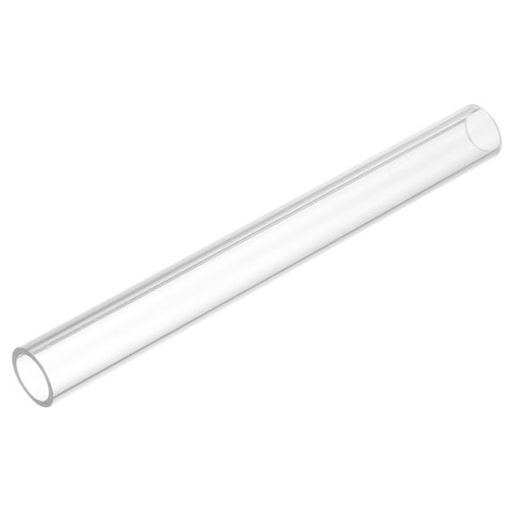 Uxcell Rigid Round Clear Tubing 13mm(1/2") ID x 16mm(5/8") OD x 0.5Ft(150mm) Length Plastic Tube